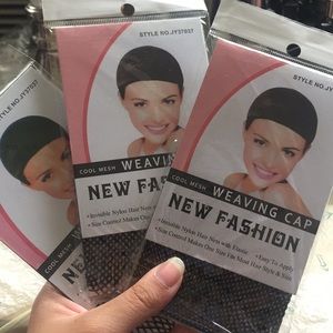 Wig Mesh Cosplay Weaving Caps Set of 3